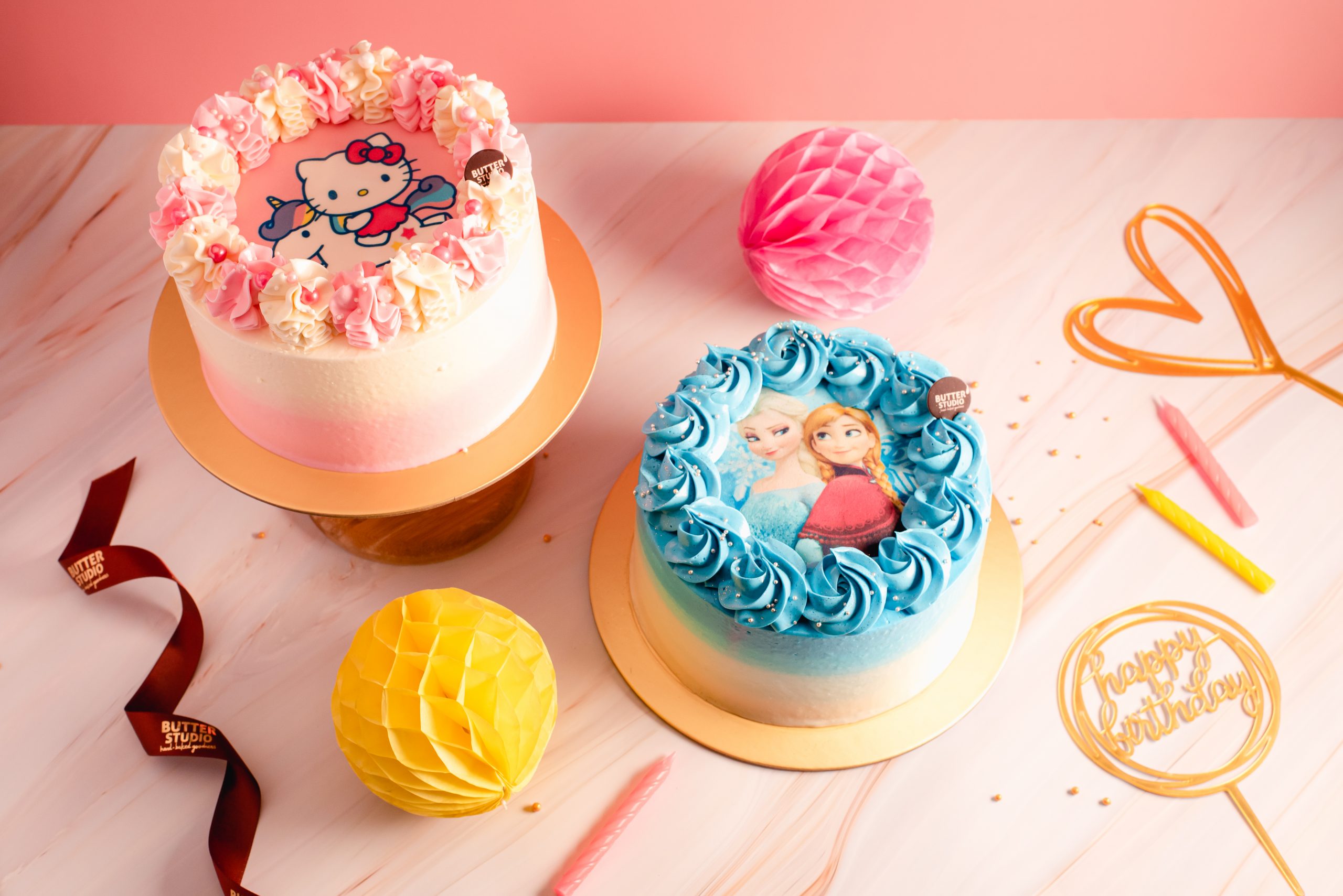 assorted donuts top of white area